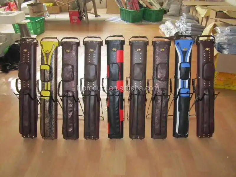 Classic Design Stand Pool Cue Case Leather 2x4 Billiard Cue Case Buy