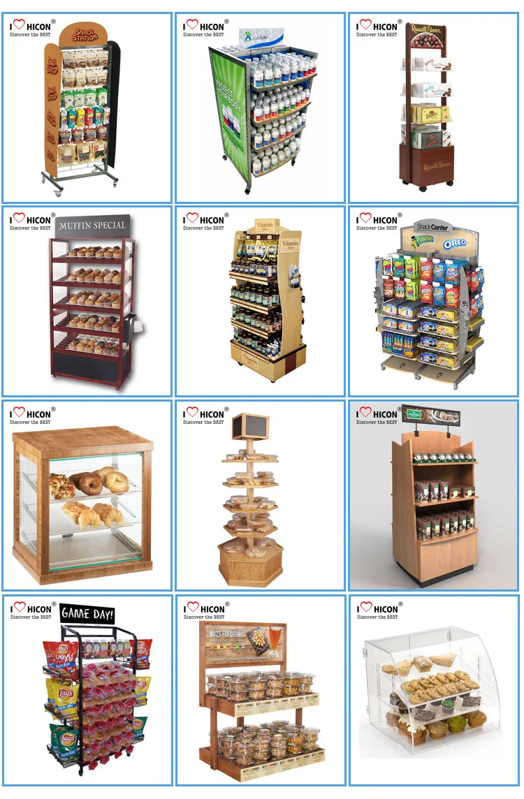 Shelf Counter Top Snack Card Potato Chip & Candy Display Merchandiser 