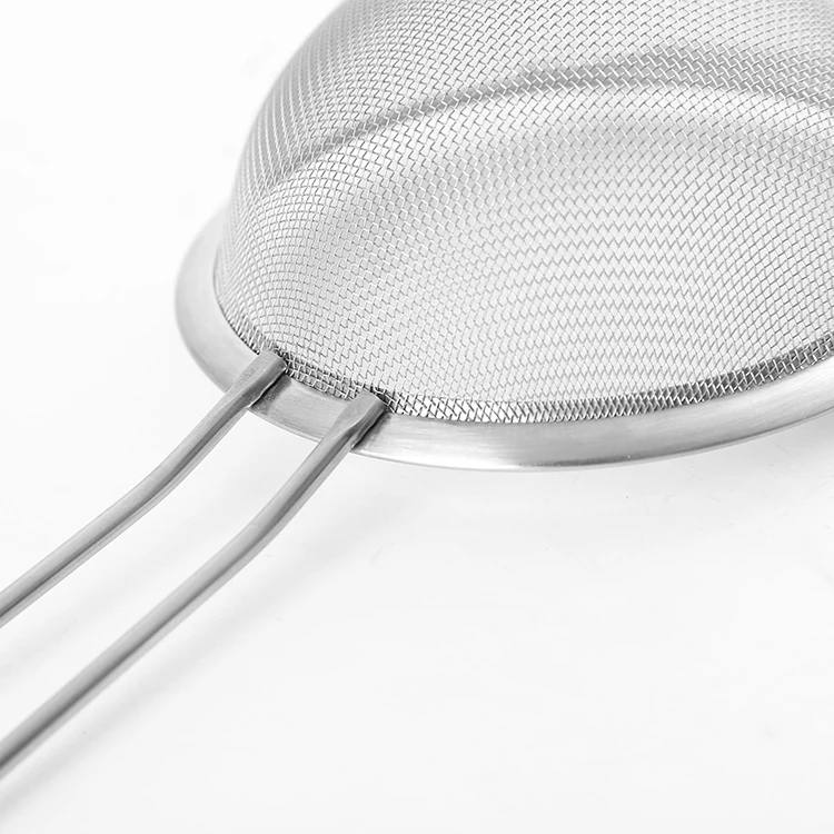 Kitchen Cooking Strainer Stainless Steel Basket Type Hand Mesh Strainer
