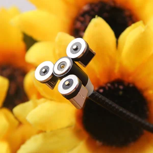 Custom Nylon Braided Cable Mobile Phone Fast Charging 3 In 1 3.0 Type C Usb Magnetic Data Cable