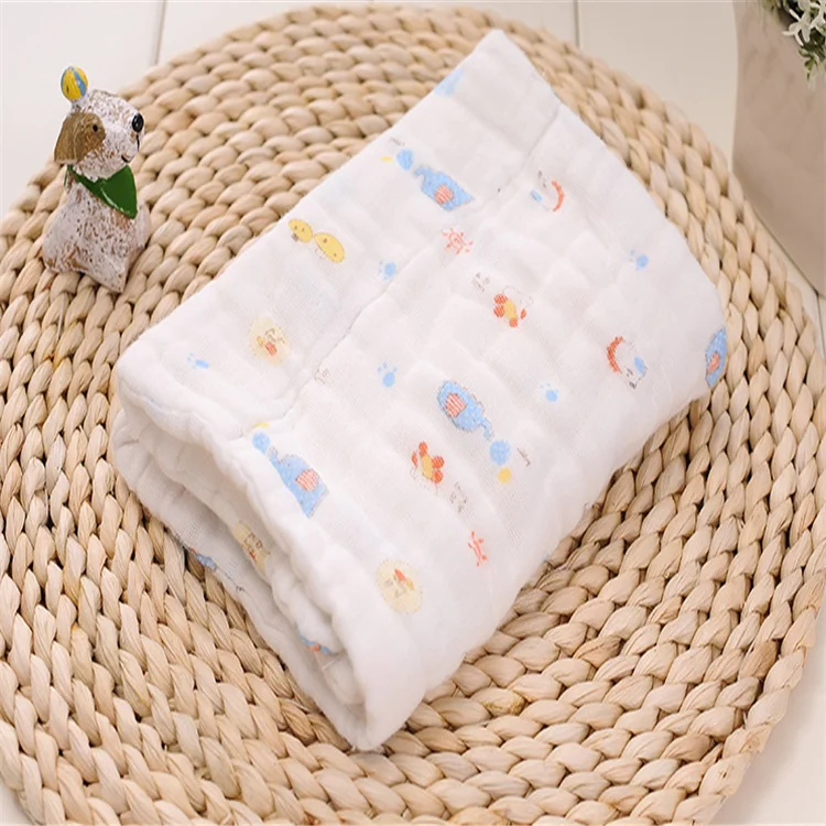 Wholesale Cartoon Pattern 100 Cotton Muslin Fabric For Baby With