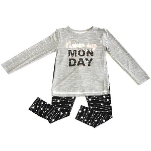 Favourable price spandex new mix girls shirt and pants Favourable price spandex new mix girls shirt and pants