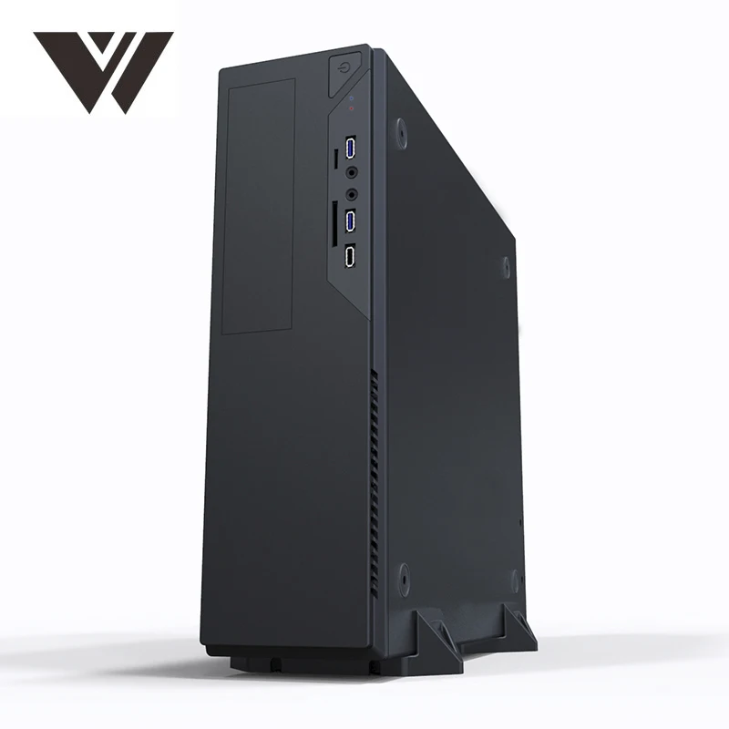 Weldon High quality portable thin mini computer case Custom mini itx case aluminum mini computer pc case