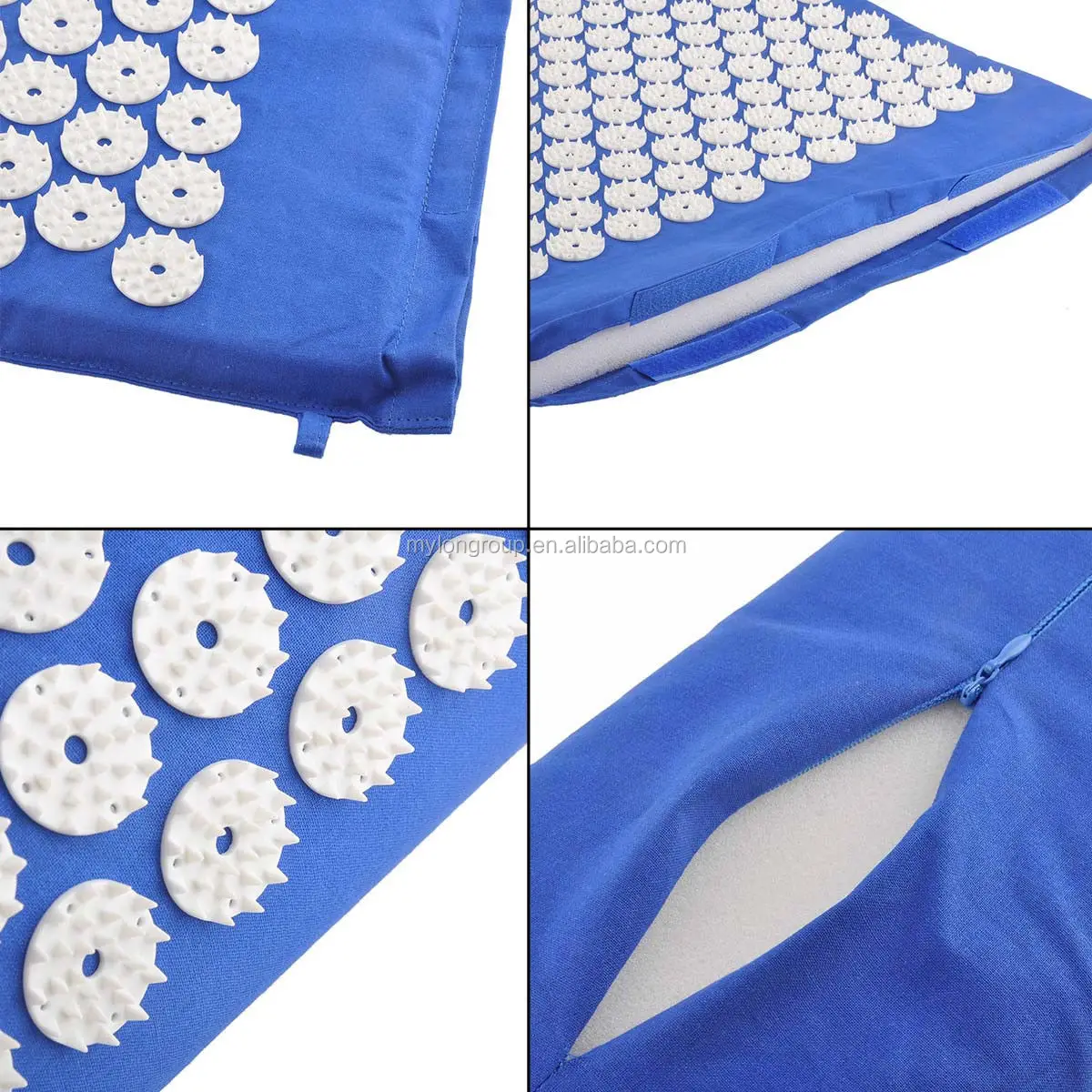 Acupoint Acupressure Mat & Pillow Set Back & Neck Muscle Acupuncture