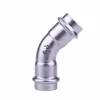 A-Elbow 45 stainless steel double compression press fittings