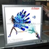 Menu retail slim led advertising fast food sign advertisement snap key lock poster frame