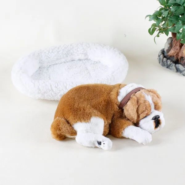 sleeping dog toy that breathes