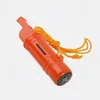 Five-in-one multi-function whistle high frequency firestone compass mirror storage bin multi-function orange whistle
