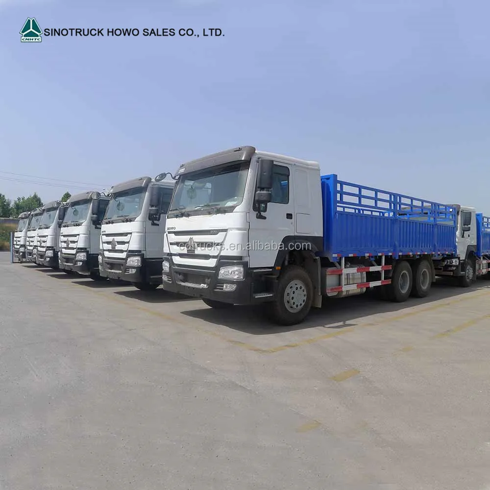 Chinese Sinotruk 336hp 371hp 6x4 Howo 10 Wheeler Cargo Truck Trailer