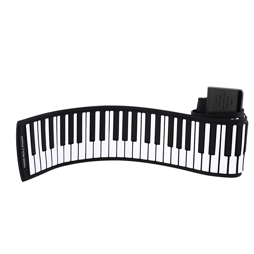 Portable Electronic Piano Foldable 61 Keys Flexible Soft Electric 