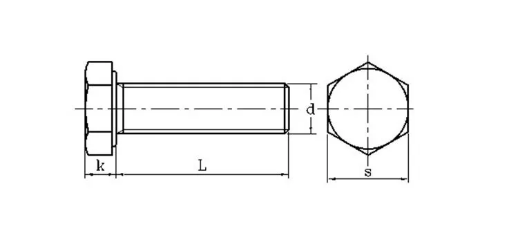 Gb/t 5783 Full Thread Galvanized Hex Head Bolt 10.9 Grade Hex Bolt M12 ...