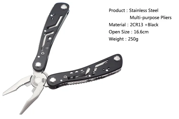 Stainless Steel Multi-purpose Outdoor Folding Pliers