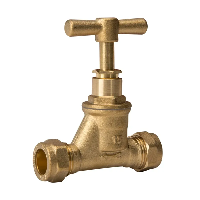 1/2 Factory Making High Quality Brass Stop Valve Male Thread Water Stop