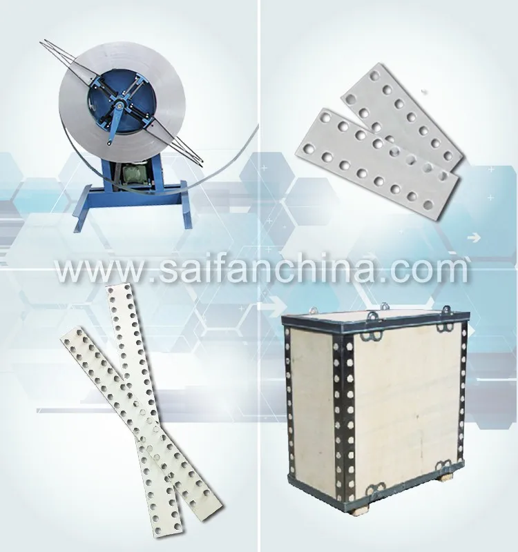 Sf301 Double Hole Steel Strip Machine Nailless Foldable Wooden Box
