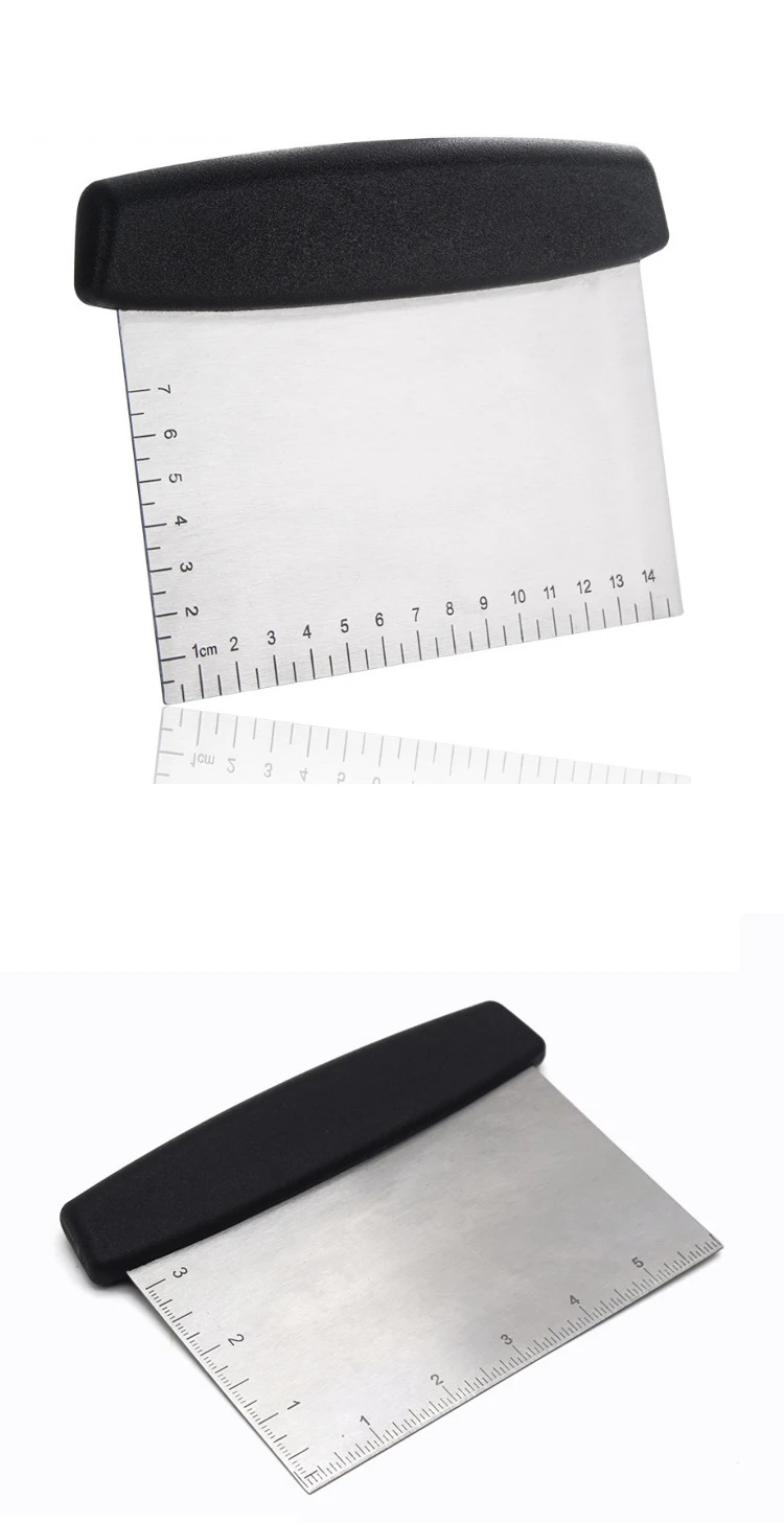 Stainless Steel Bread Dough Cutter Bench Dough Scraper With Ruler Buy