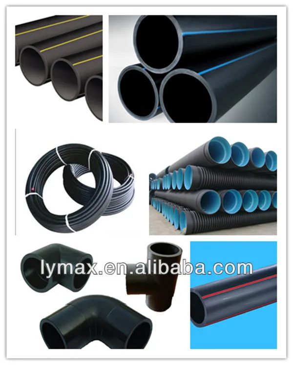 Black Color Polyethylene Underground Gas Pipe With Yellow Strip Buy