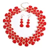 Geometry Irregular Dripping Oil Short Clavicle Chain Bridal Jewelry Set