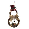 LED light wholesales artificial handmade wooden natural materials Christmas Wreath
