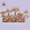 2018 New Round disk square disk Flower stand cake stand Golden wedding birthday special cake stand