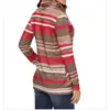 2018 autumnWomens Long Sleeve Cowl Neck Casual Slim Tops