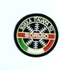 High quality custom patch colorful Italian place name logo letter iron on Embroidered Patches