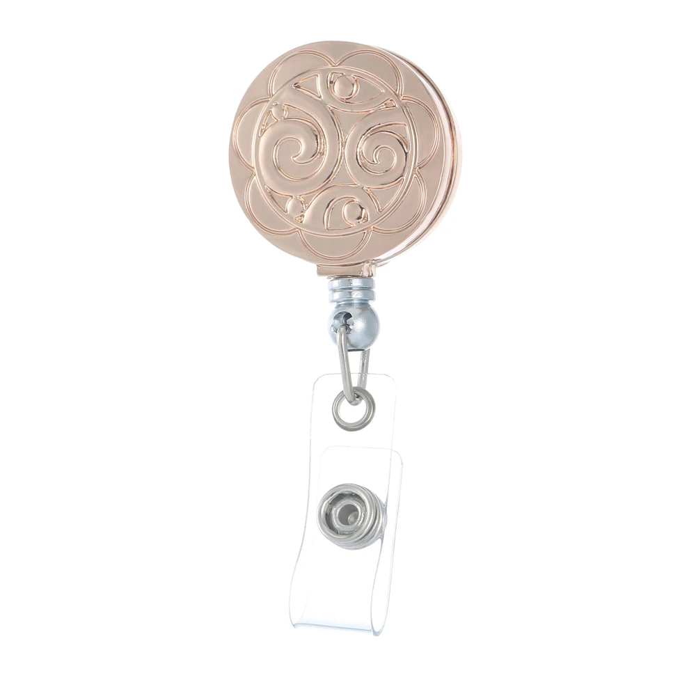 blank badge reels with alligator clip