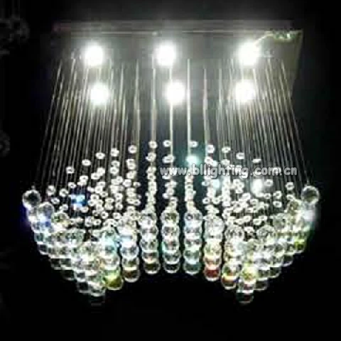 Crystal led pendant light for interior decoration
