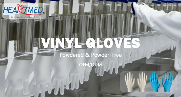 vinyl gloves powder free