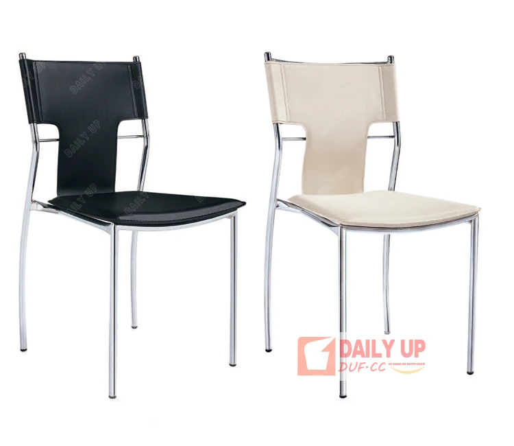 Best Selling Products in America Steel Four Feet Frame PU Board without Arm Dining Hall Banquet Hall Living Room Chair for Sale
