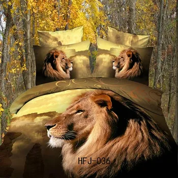 Dibuat Di Cina 3d Singa Hewan Dunia Tidur Kain Penutup Buy Bed