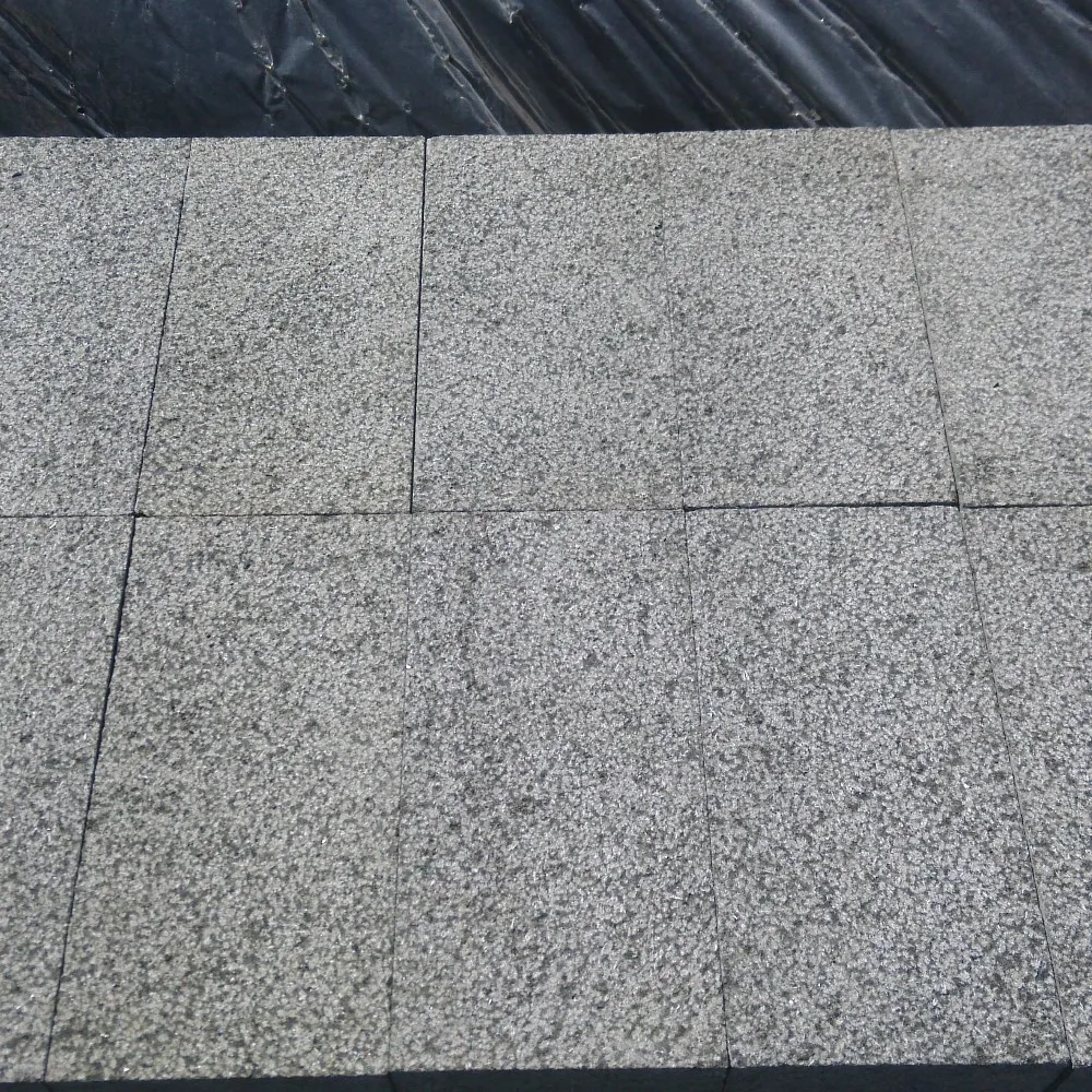 New G684 Bush Hammered Black Granite Paver Stones - Buy Paver Stones ...