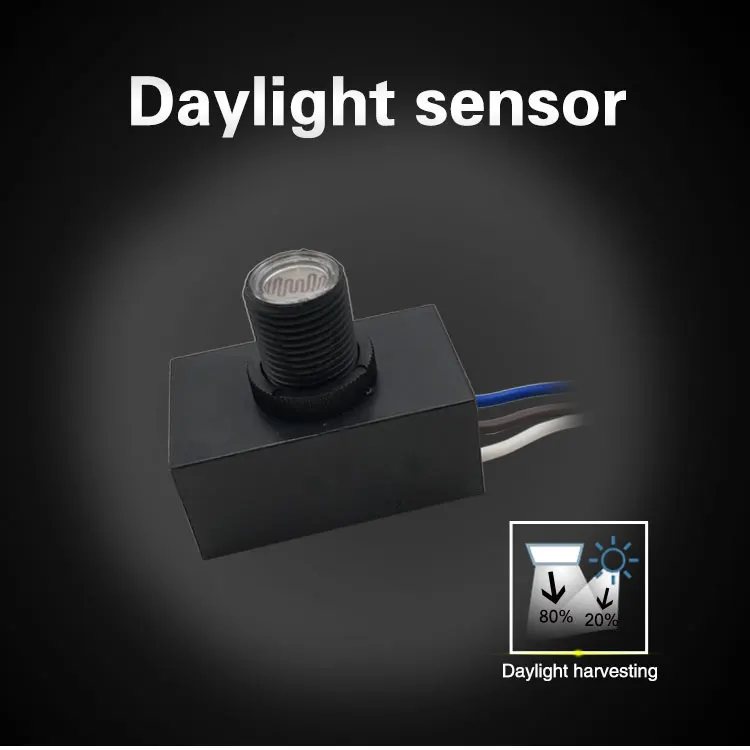 Compact Photocontrol Light Sensor Switch Remote Control For Outdoor