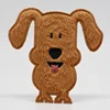 custom cartoon dog grinding cloth applique iron on patches