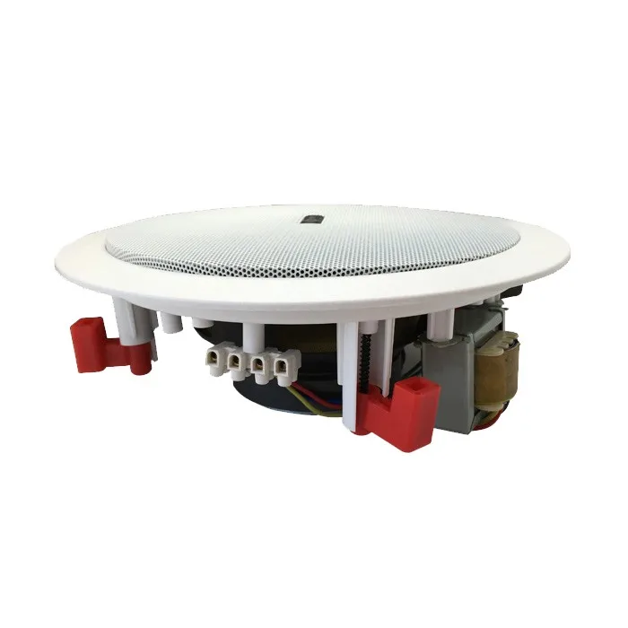 10w 8 Inch Square Shape Steel Ceiling Speaker,Metal Baffle And Dual