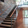 Hot-selling Customized Solid Wood Floating Staircase With Glass Railing