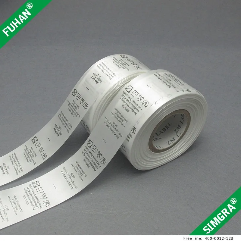 Wholesale Professional Satin Instruction Labels In Rolls Buy Satin