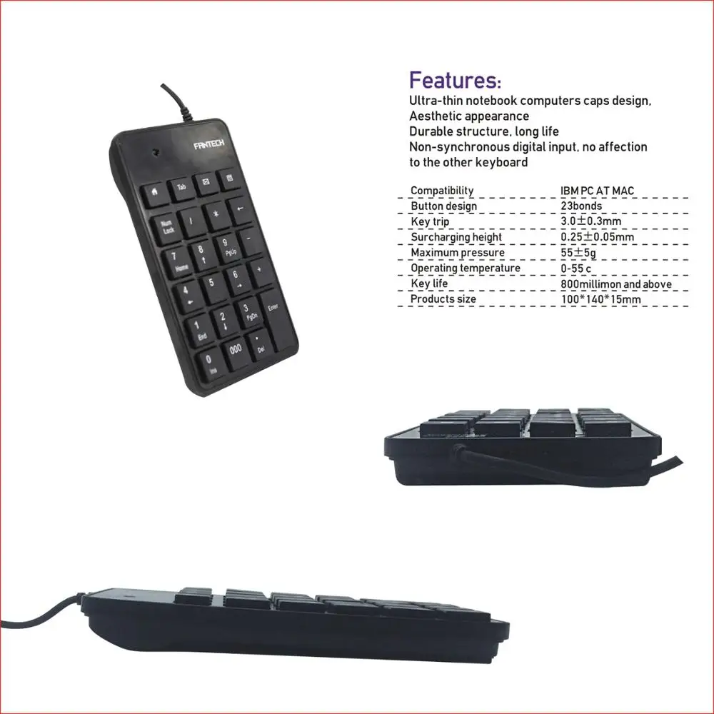 Alibaba wholesale best laptop computer mini keyboard usb slim bank pos number pad usb numeric keypad