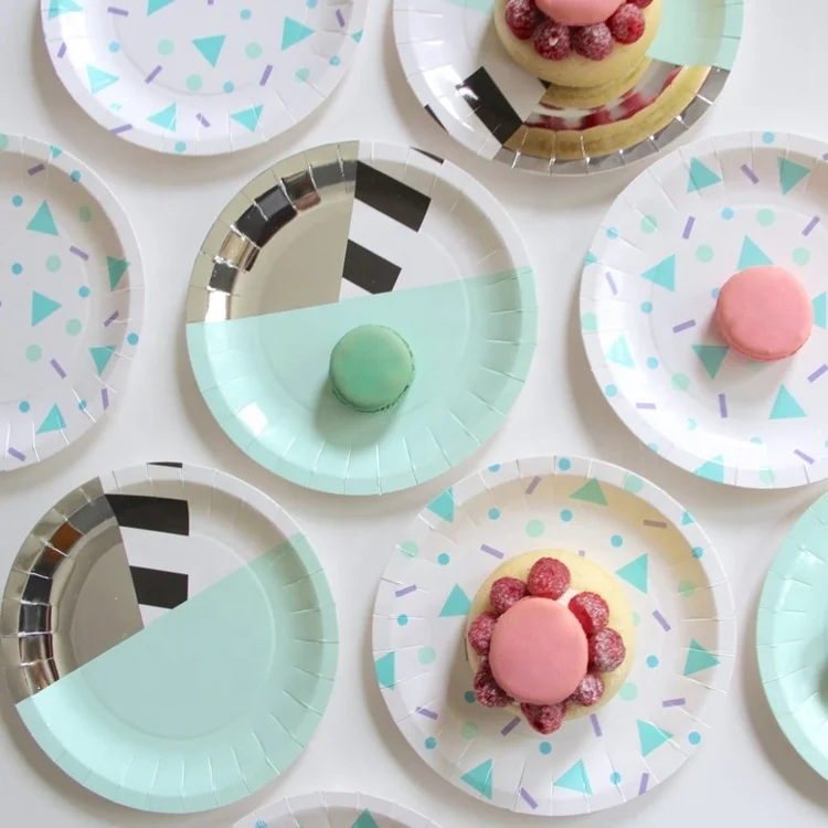 New Arrival Bulk Party Decoration Custom Disposable Paper Plate Buy Disposable Paper Plates