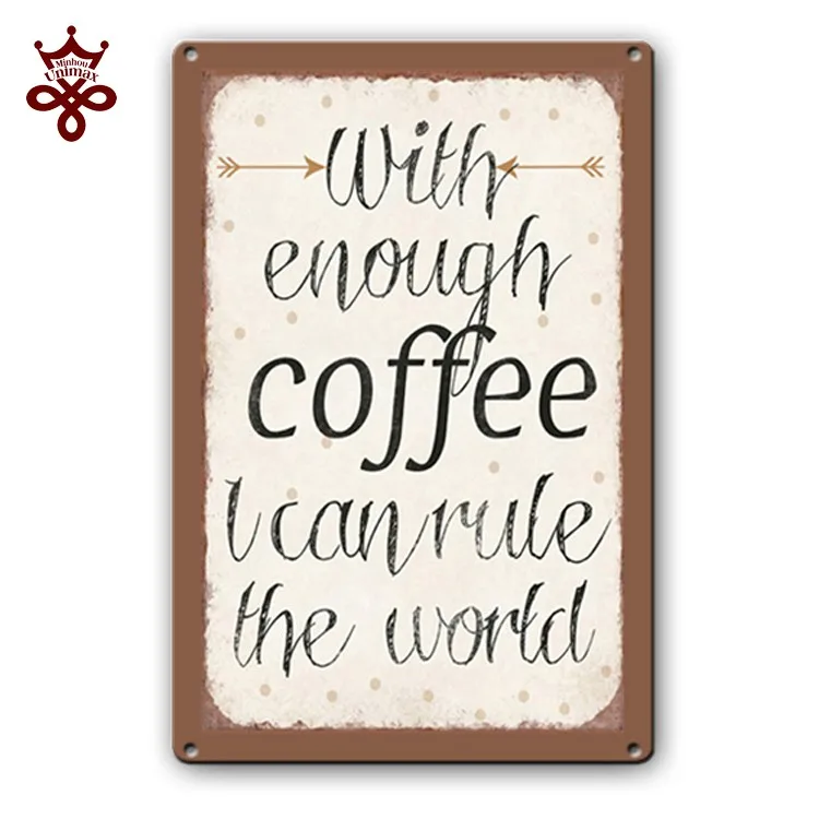 
Wall Decor Coffee Beer Bar Home Room Metal Sign Custom Printing Metal Tag 20x30cm Tin Signs Of Vintage Home 