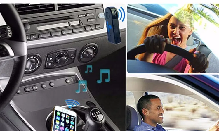 Portable mini wholesale car kit transmitter bluetooth receiver