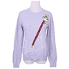 2019 Pencil Jacquard 100% Polyester Women Pullover Sweater
