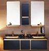 LK6506 stainless steel bathroom cabinet Vanity combo with mirror