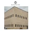 Project building facade materials using beige limestone facade cladding