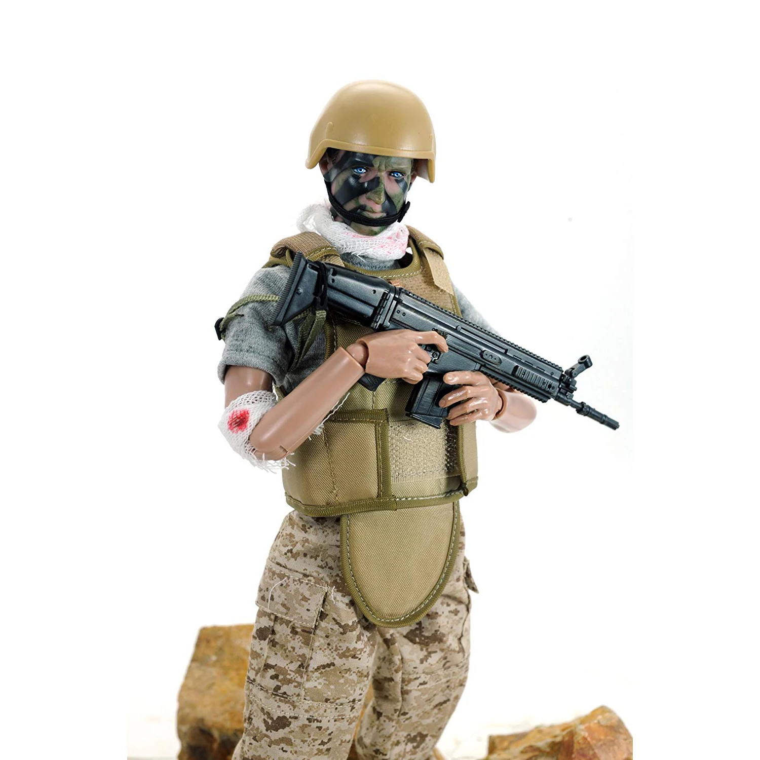 1/6 Scale Soldier Männliches Kopfmodell Für 12 Zoll Phicen Actionfiguren