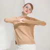 2018 Spring New Women's Merino Wool Sweater Seamless Full Round Neck Collar Wild Sweater