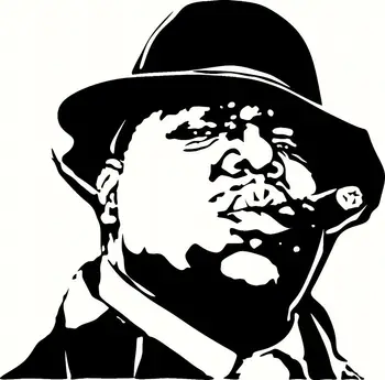 Notorious B.i.g. Mural Ii Wall Decor Vinyl Decal,Sticker,Graphic In Blk