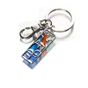 lovely souvenir custom soft enamel metal keyring charm