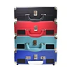 Newest global unique portable turntable-in-a-suitcase vertically vinyl records player