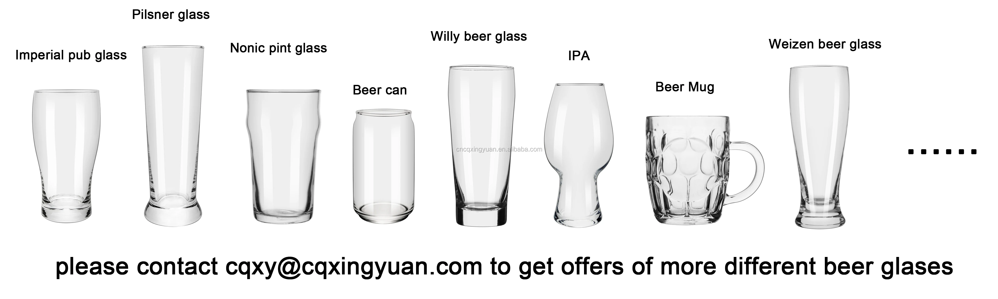Wholesale Beer Glass / Beer Glass Cup 15oz For Craft Beer Promotion