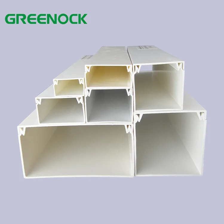 Heat Resistant Electrical Different Size Pvc Trunking,40x40 50x50